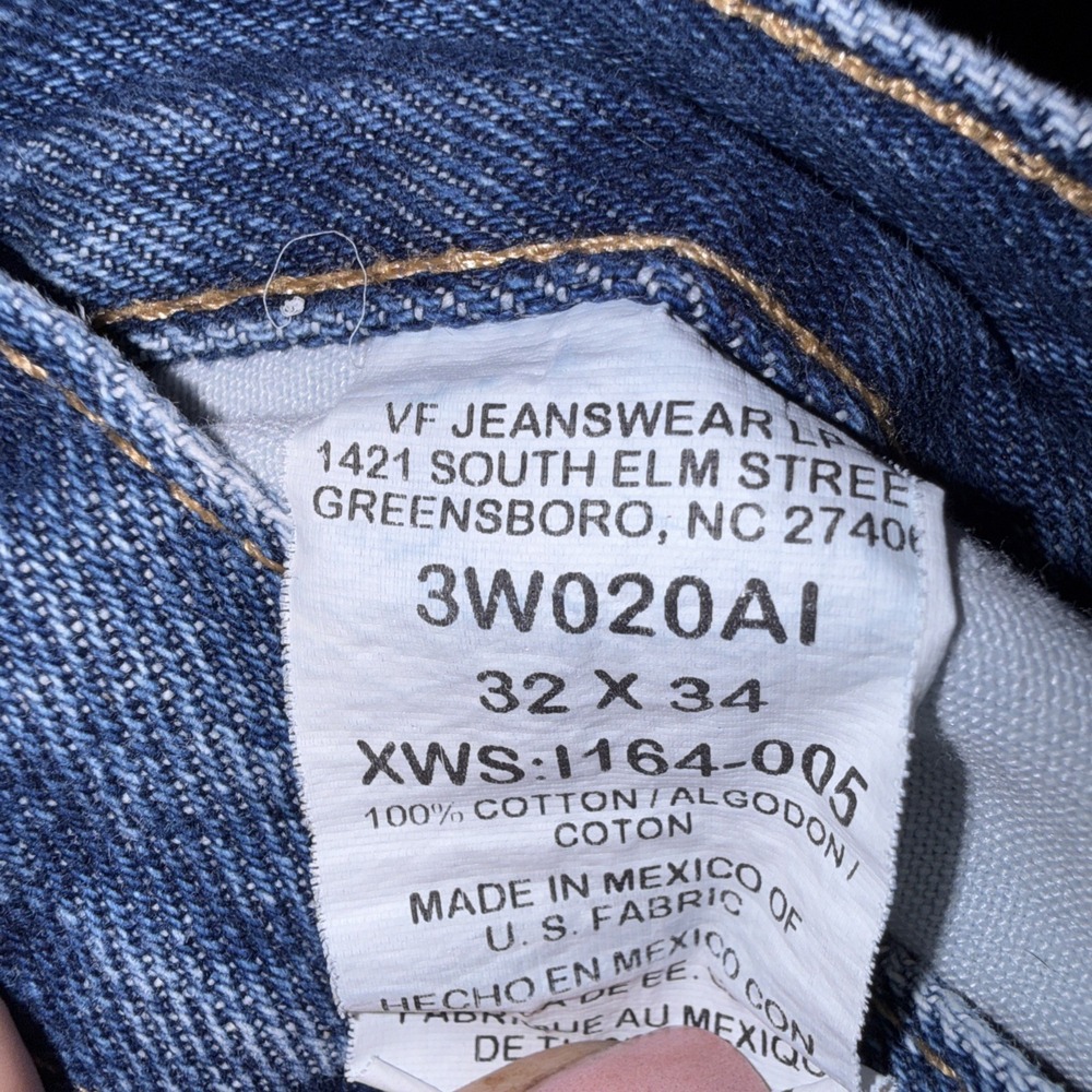 Wrangler Riggs Workwear Durashield Denim Dark Wash Jeans Carpenter Men's 32x34 - Picture 7 of 10